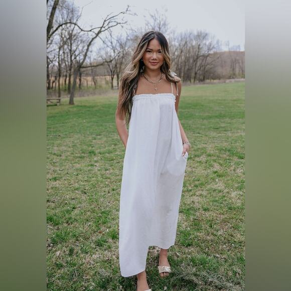 Show Me Your Mumu Angel Maxi Dress Womens Size White Dress beach Bridal XL - Picture 6 of 16